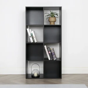 Jane 4x2 Cube Storage Bookcase – Black